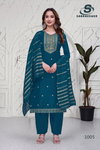 Mullbarry Vol 1 By Sankheswer Roman Silk Kurti With Bottom Dupatta Suppliers In India

